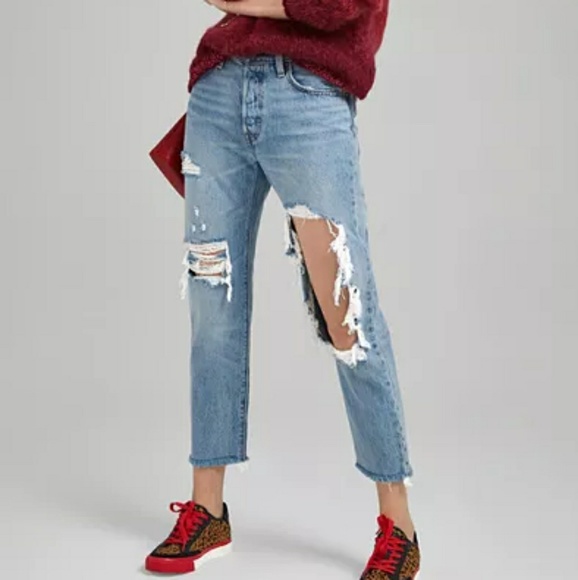 Levi's Denim - 🎉HP New LEVI'S 501 Ripped Crop Skinny Jeans